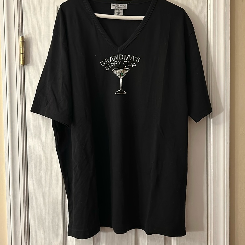 Issac's Design Grandma’s Sippy Cup Tee Shirt Size 2X